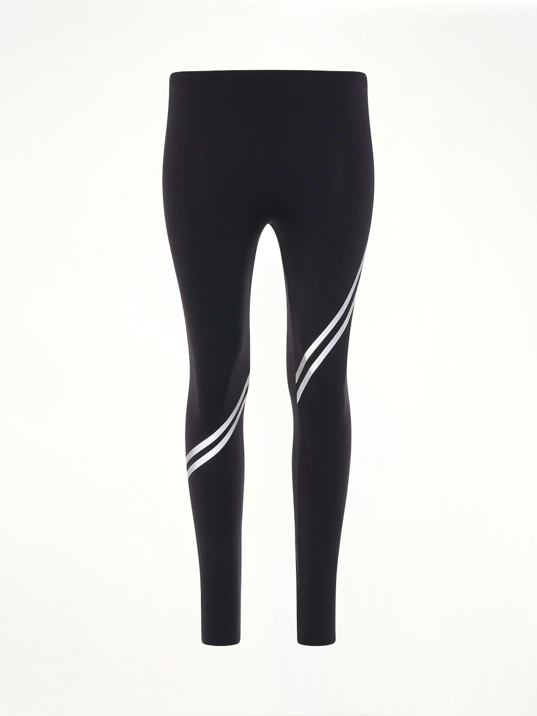 Image of a model wearing Pants. Productname: LOEWE Logo Polyamide Leggings in BLACK colour by brand - LOEWE