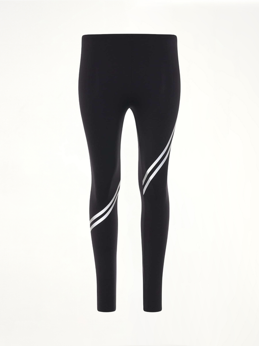 Image of a model wearing Pants. Productname: LOEWE Logo Polyamide Leggings in BLACK colour by brand - LOEWE