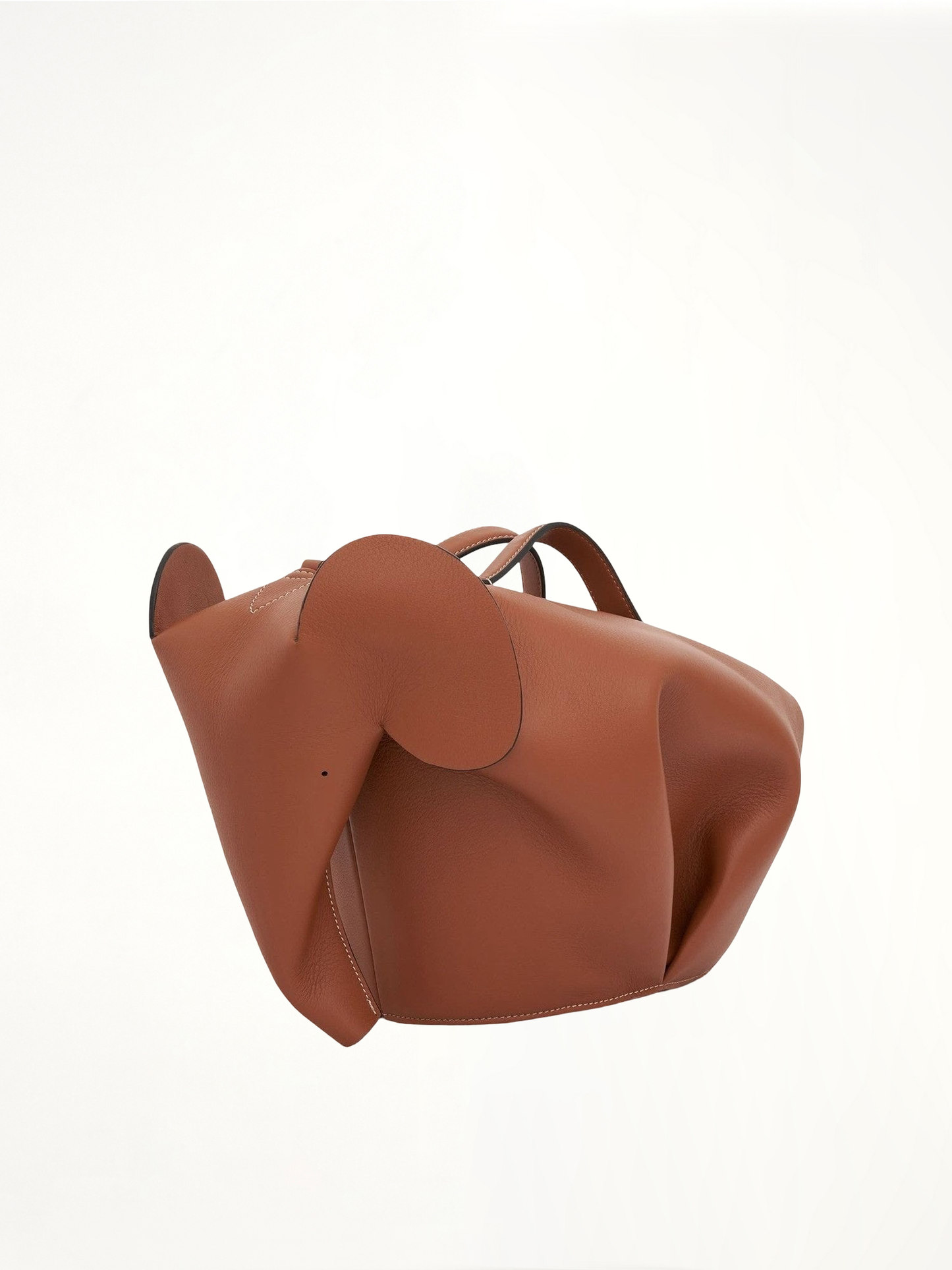 Image of Bags. Product name - Large Elephant Bag in Tan colour by brand - LOEWE