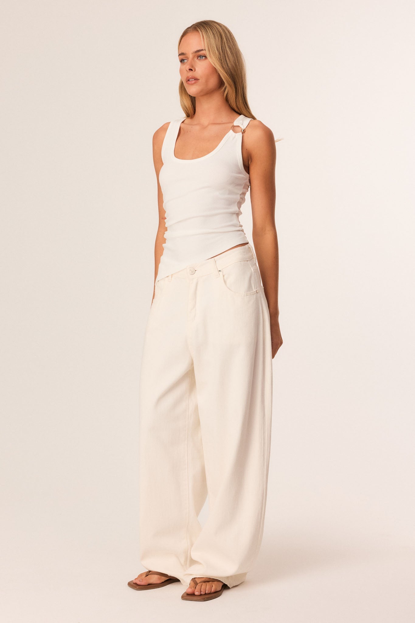 SNDYS BRYNNE RIB TANK (Off White)