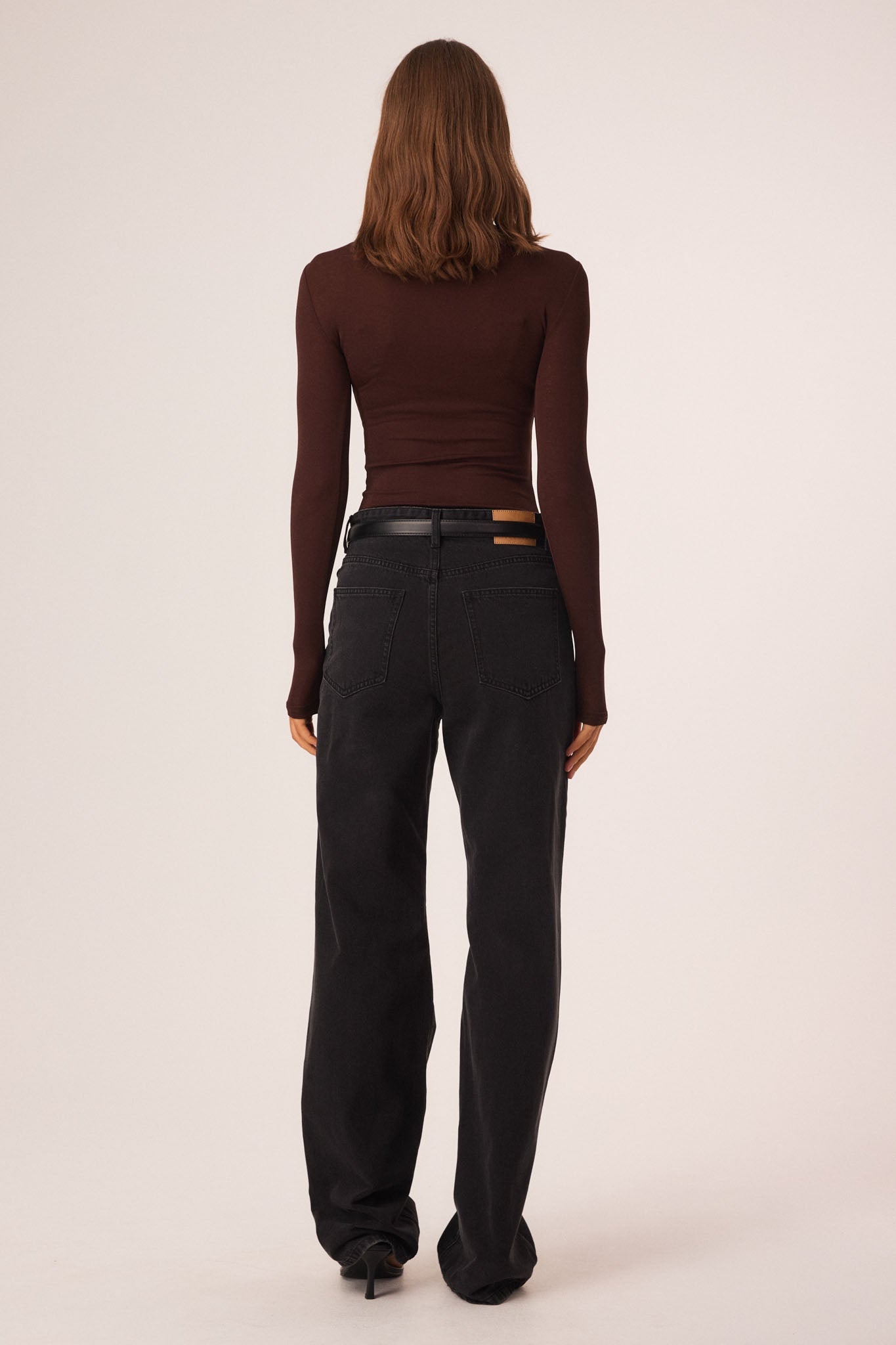 SNDYS KATYA LONG SLEEVE TOP (Chocolate)