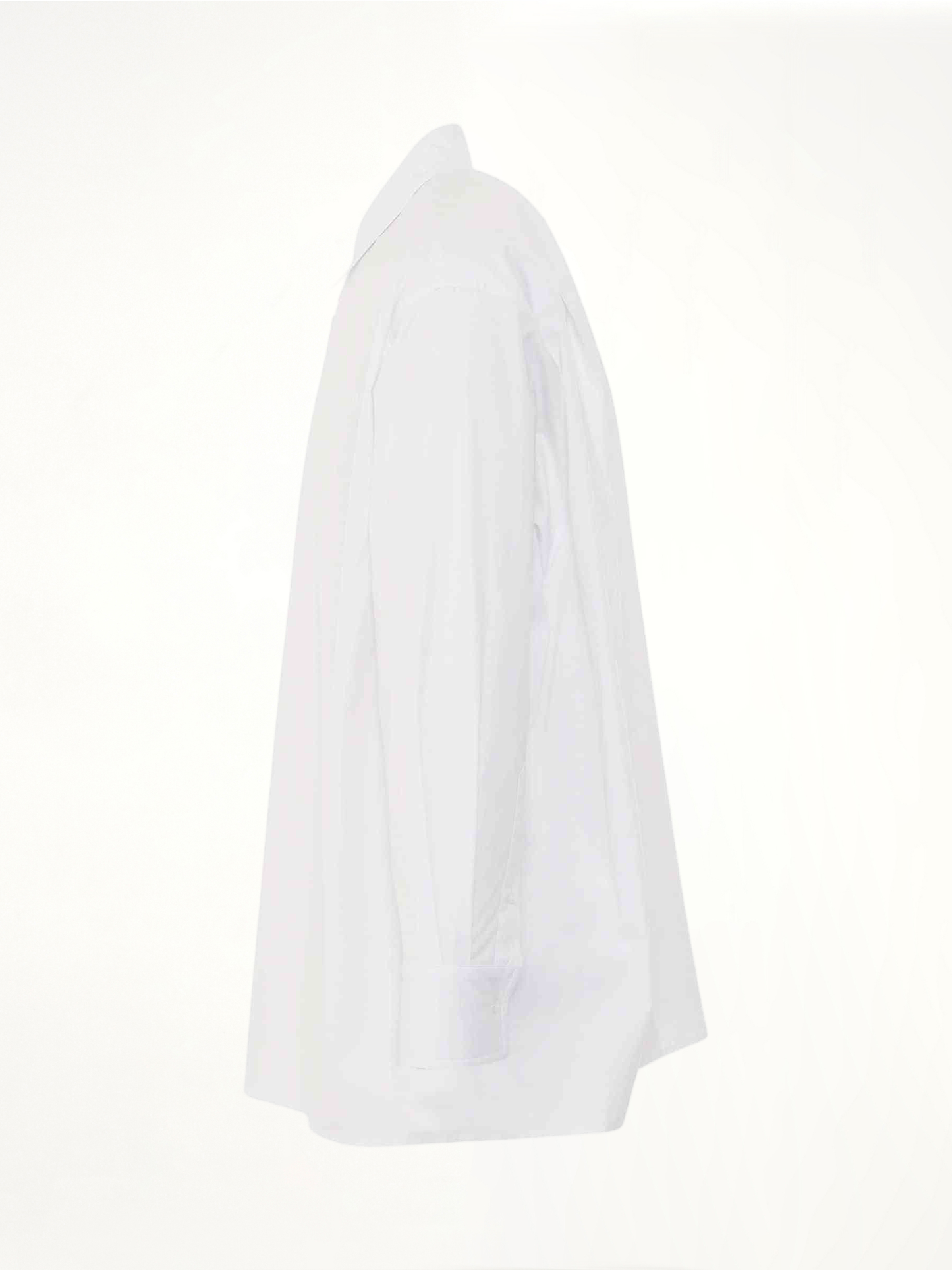 WE11DONE 1506 Logo Print Cotton Shirt (White)