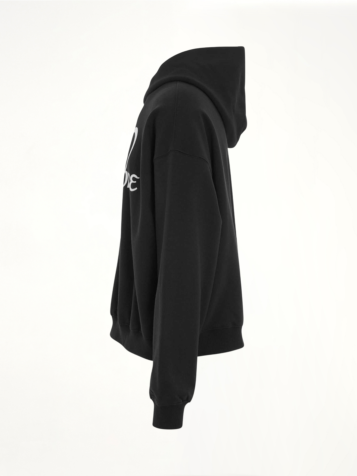 WE11DONE Cursive Circle Logo Hoodie (Black)