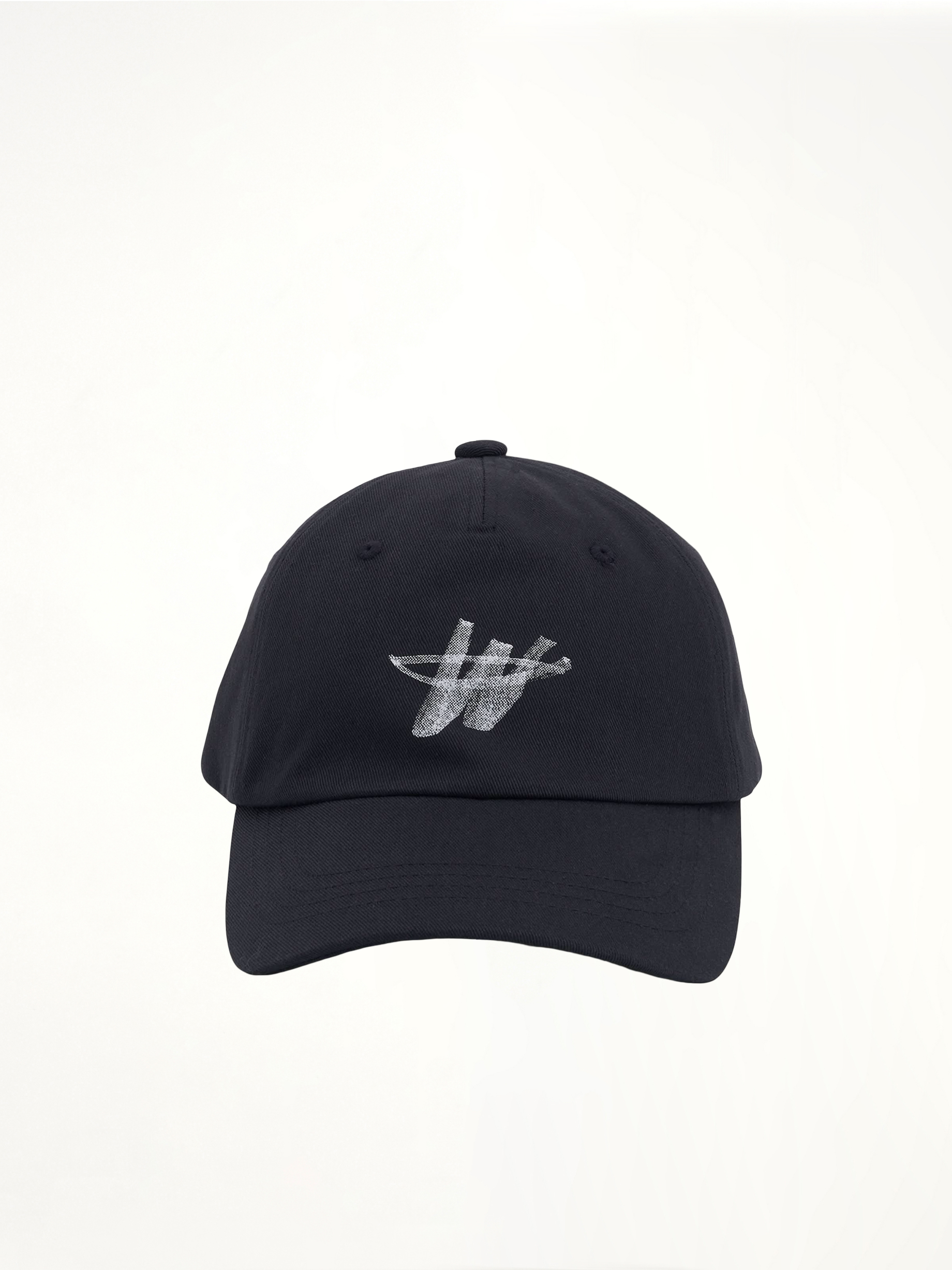 Image of Hats. Product name - WD One Logo Cap in Black colour by brand - WE11DONE