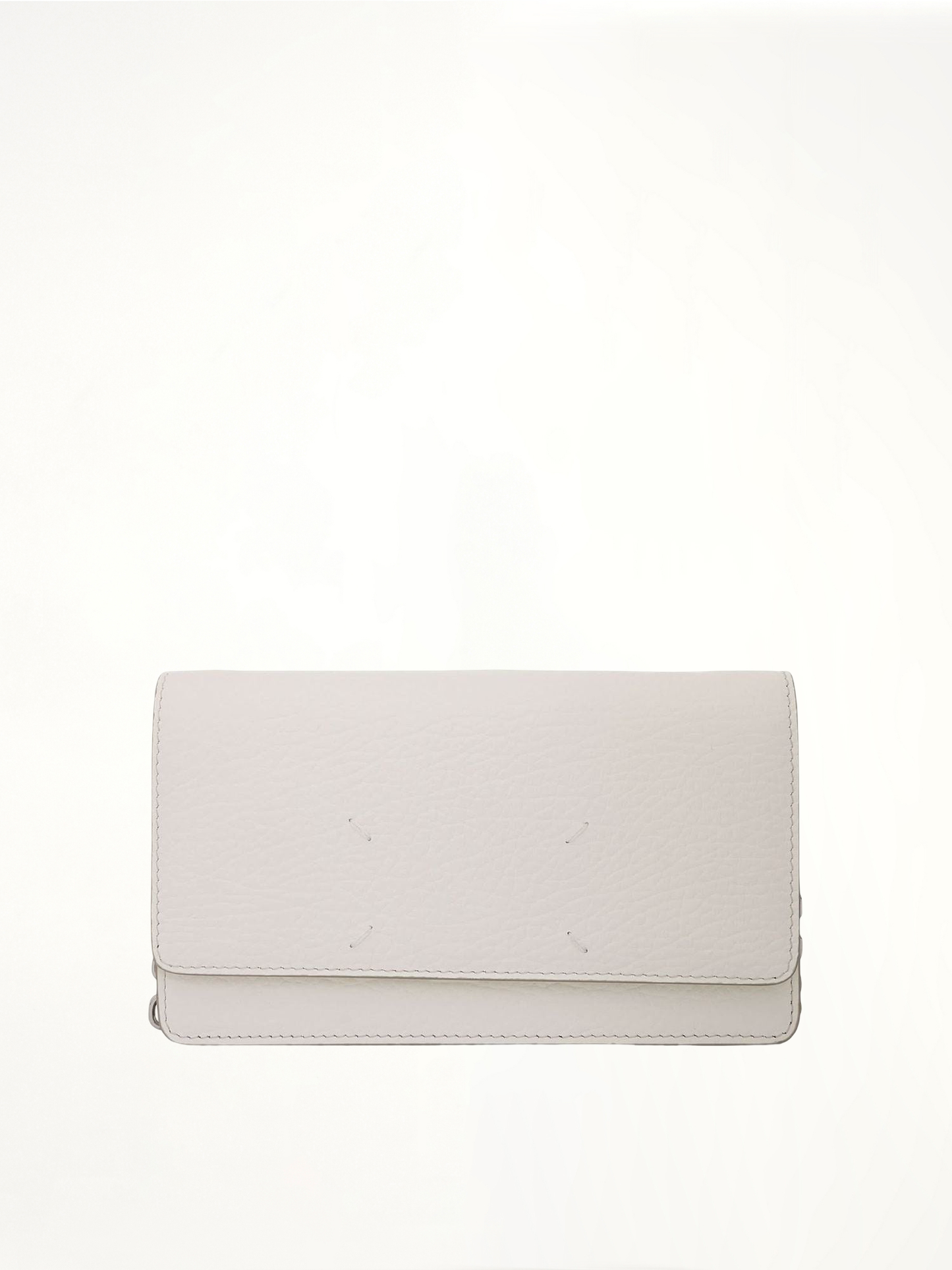 Image of Wallets & Money Clips. Productname: MAISON MARGIELA Four Stitches Chain Wallet in WHITE colour by brand - MAISON MARGIELA
