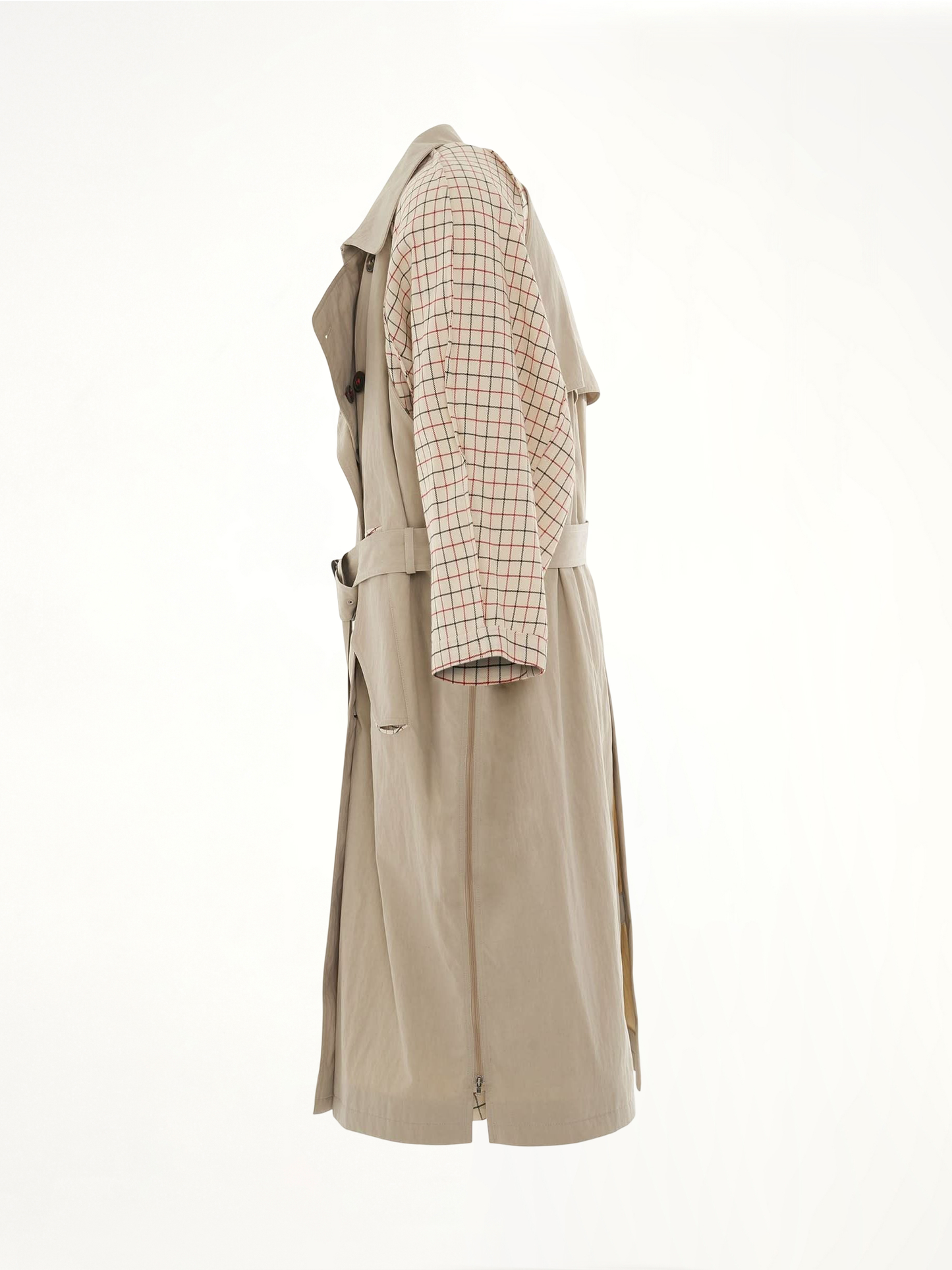MAISON MARGIELA Double Breasted Trench Coat (Beige)