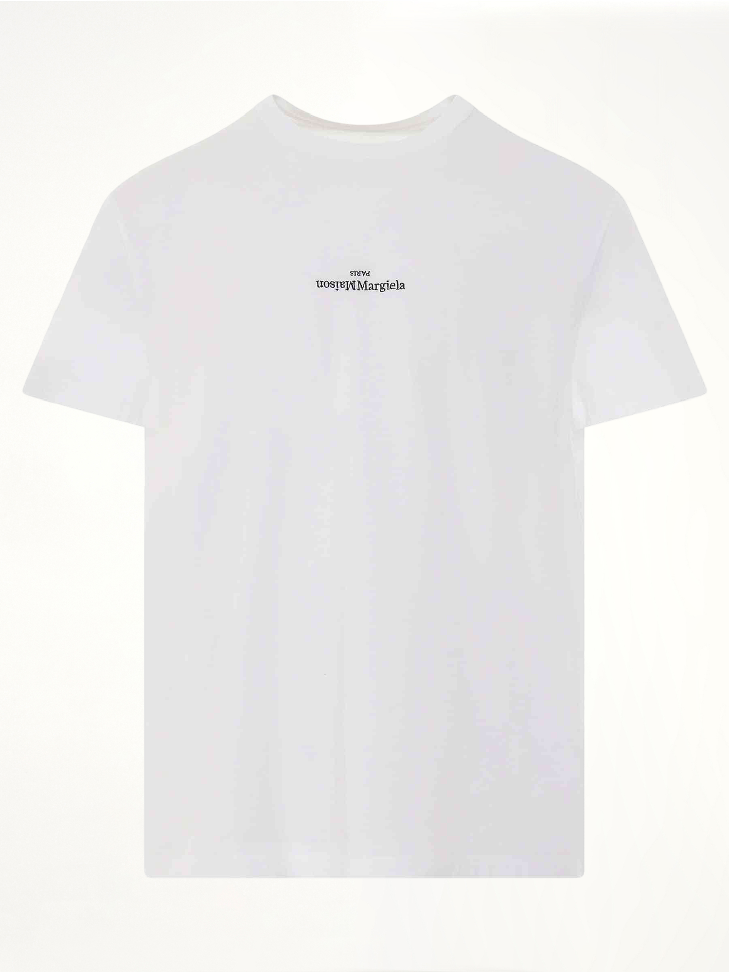 Image of T-Shirts. Product name - Upside Down Logo T-Shirt in White colour by brand - MAISON MARGIELA