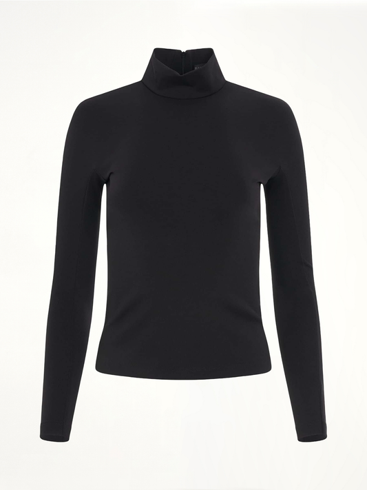 Image of a model wearing Tops. Productname: BALENCIAGA Turtleneck in BLACK colour by brand - BALENCIAGA