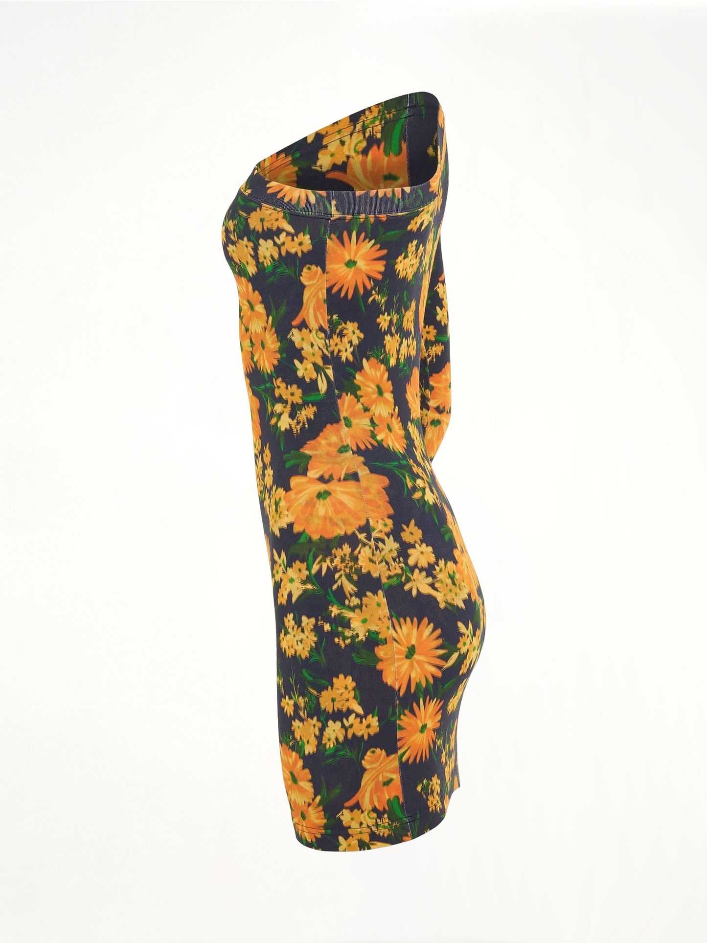 BALENCIAGA Asymmetric Mini Dress (Yellow)