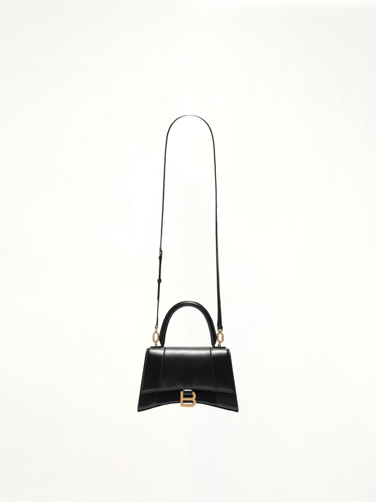 Image of Bags. Productname: BALENCIAGA Hourglass Small Handbag in Black colour by brand - BALENCIAGA