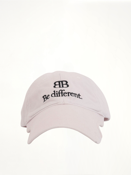 Image of Hats. Productname: BALENCIAGA Be Different Cap in WHITE colour by brand - BALENCIAGA