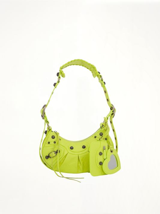 Image of Bags. Productname: BALENCIAGA Le Cagole Shoulder Bag XS in Yellow colour by brand - BALENCIAGA