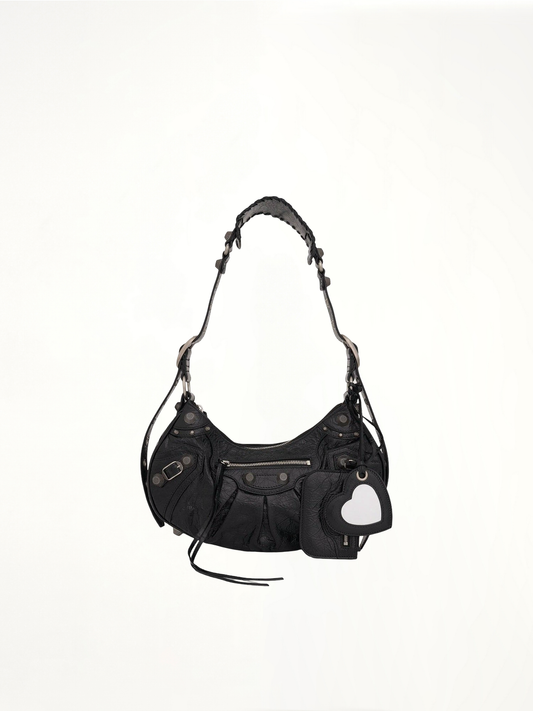 Image of Bags. Productname: BALENCIAGA Le Cagole Small Shoulder Bag in Black colour by brand - BALENCIAGA