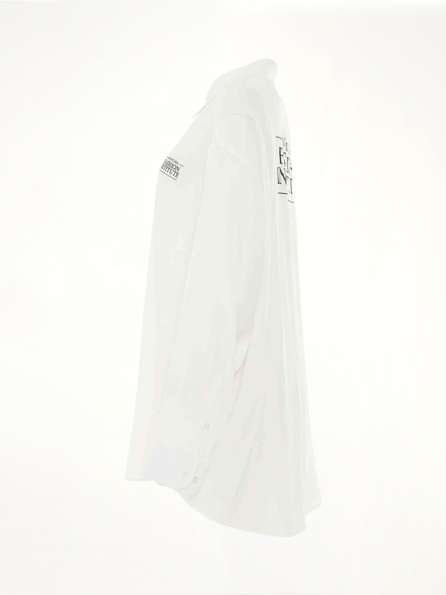 BALENCIAGA Light Silk Crepe Fluid Blouse (White)
