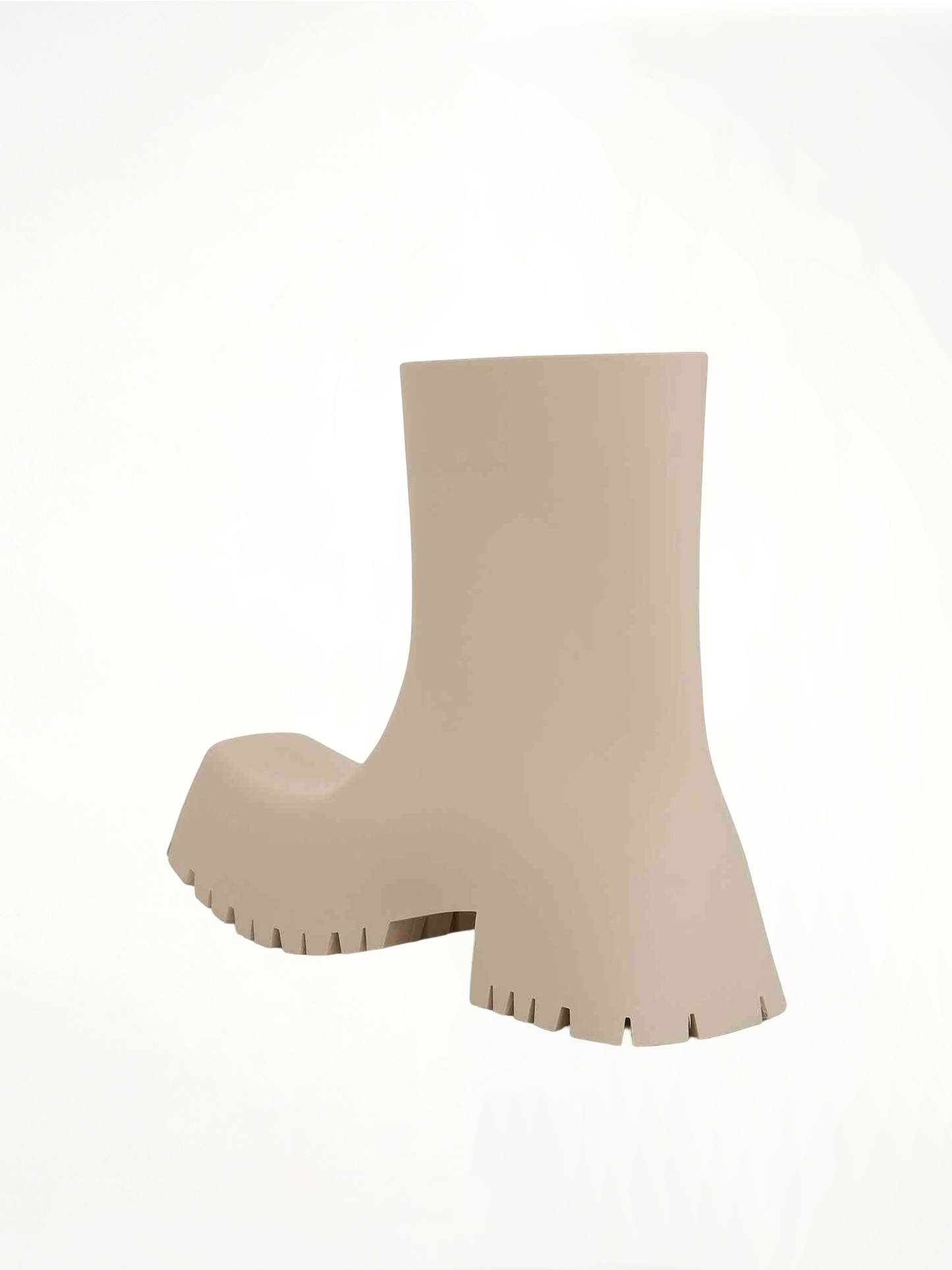 BALENCIAGA Trooper Rubber Low Boot (Beige)