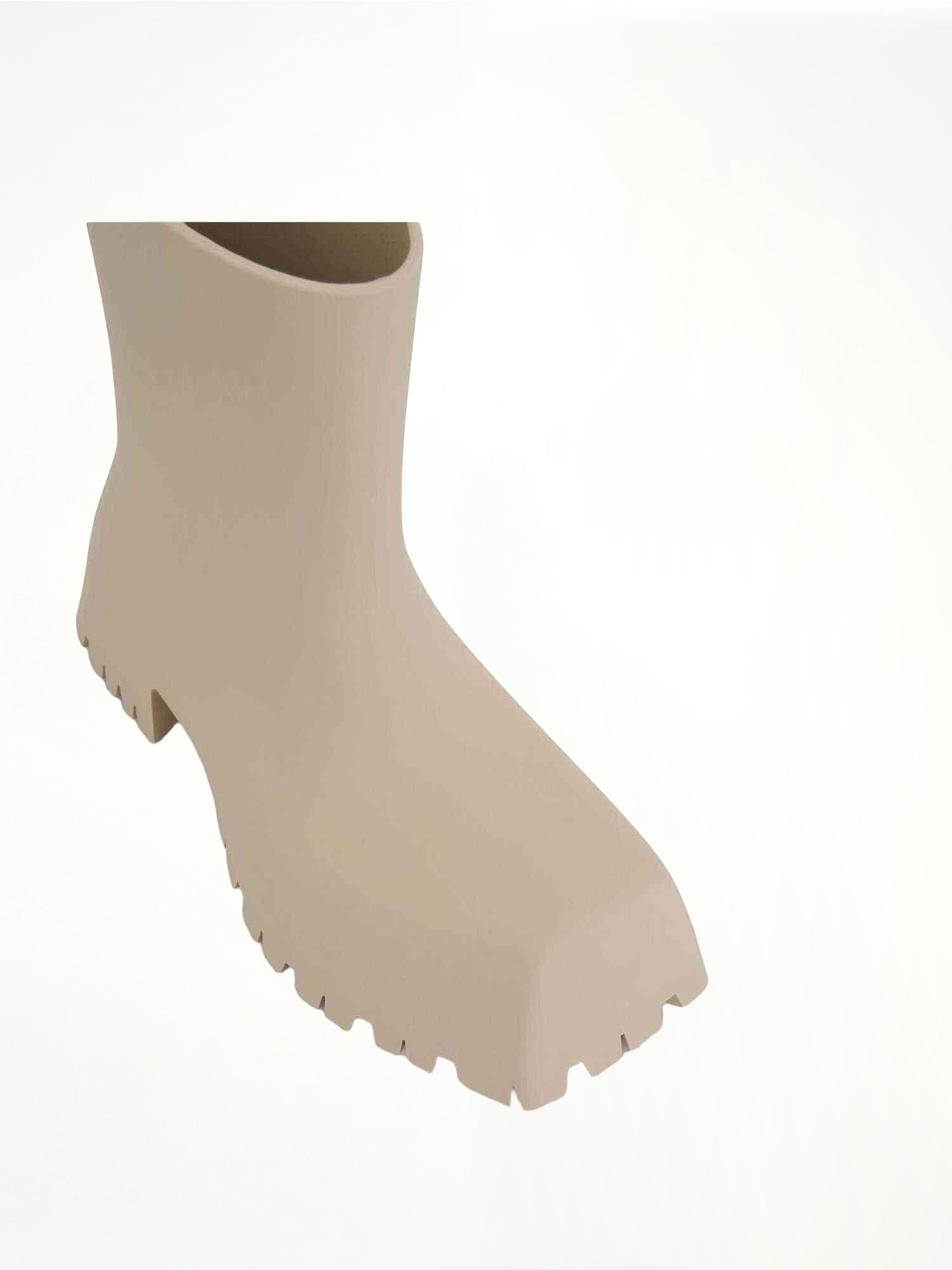 BALENCIAGA Trooper Rubber Low Boot (Beige)