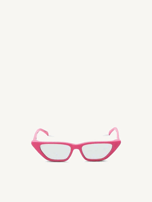 Image of Sunglasses. Product name - Thirty Two Sunglasses with Green Lens in Pink colour by brand - G.O.D
