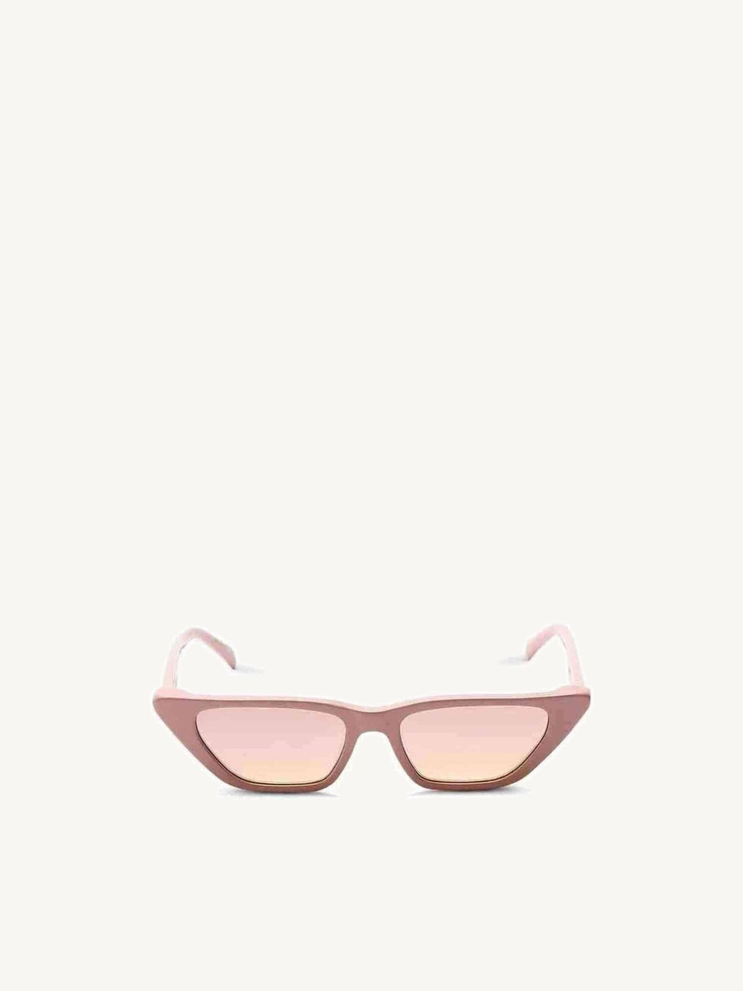 Image of Sunglasses. Product name - Thirty Two Sunglasses with Light Brown Lens in Pink colour by brand - G.O.D