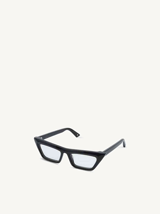 Image of Sunglasses. Product name - Twenty Two Sunglasses with Grey Lens in Black colour by brand - G.O.D