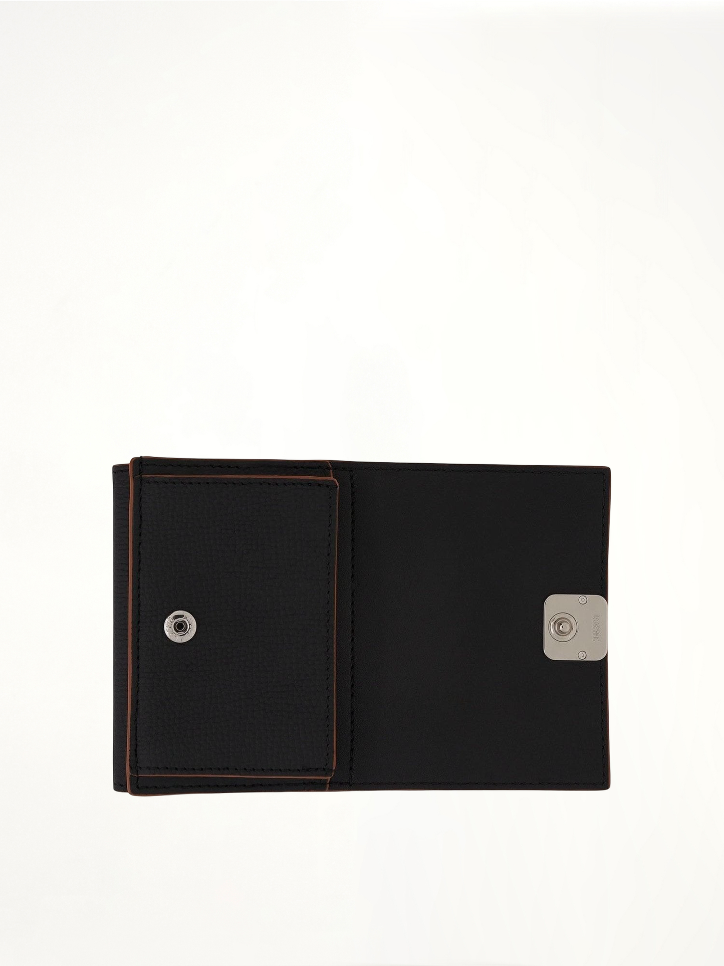 LOEWE Anagram Trifold Wallet Pebble Grain Calfskin (Black)