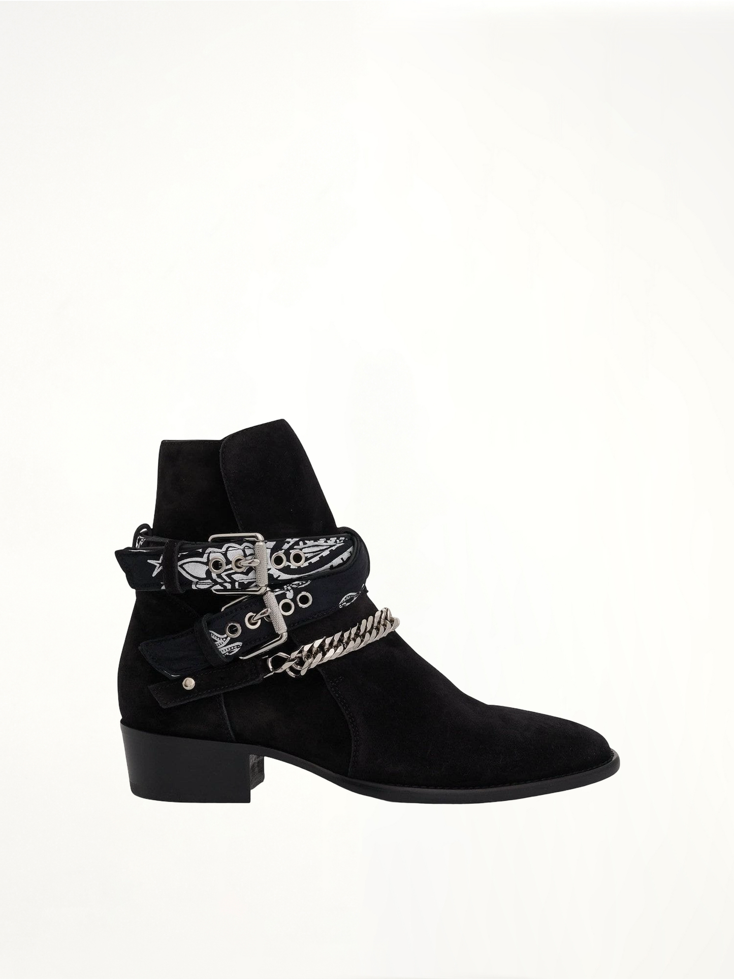 Image of Boots. Product name - Bandana Boots in Black colour by brand - AMIRI