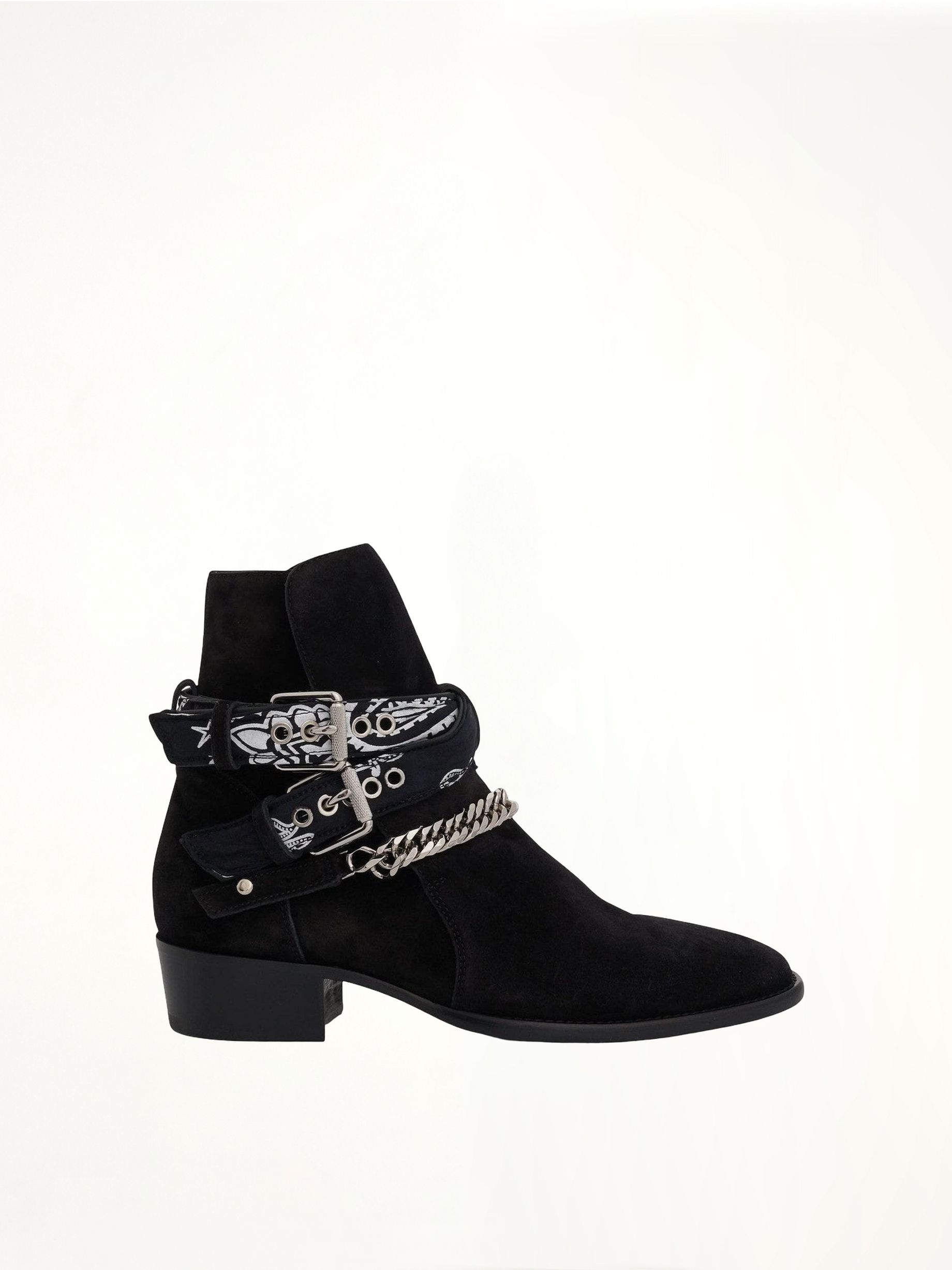 Image of Boots. Product name - Bandana Boots in Black colour by brand - AMIRI
