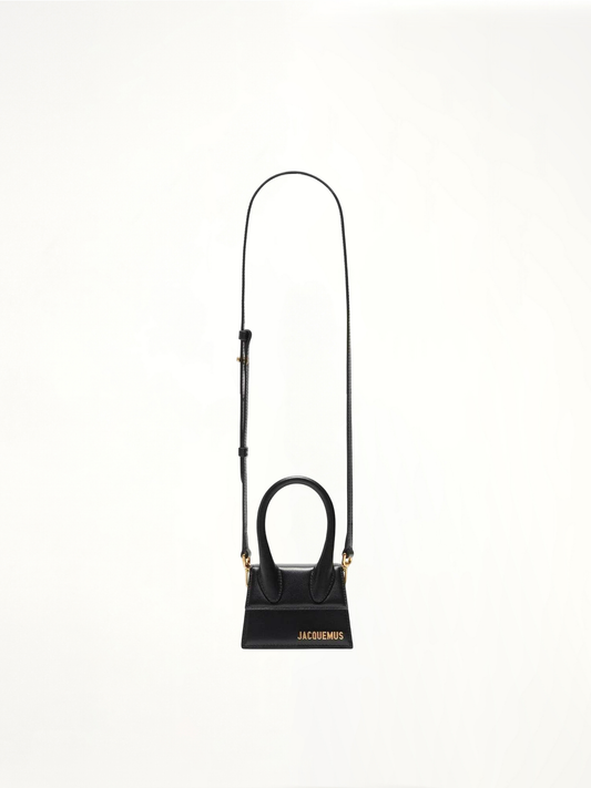 Image of Bags. Productname: JACQUEMUS Le Chiquito Mini Leather Bag in BLACK colour by brand - JACQUEMUS
