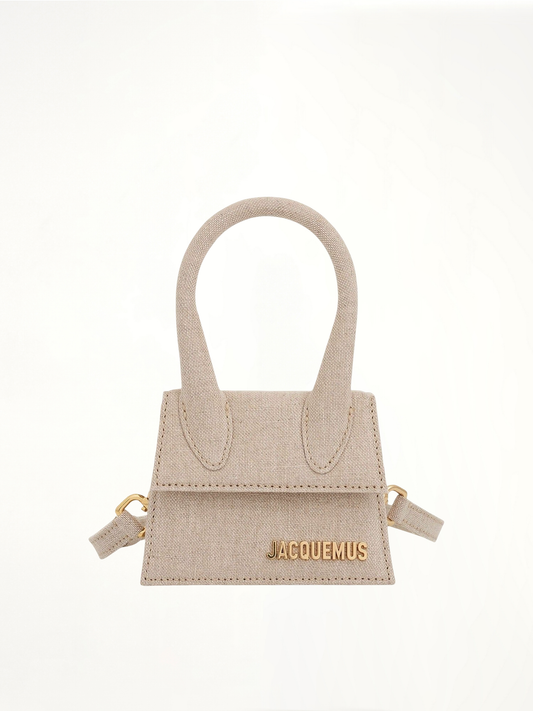 Image of Bags. Productname: JACQUEMUS Le Chiquito Mini Leather Bag in GREY colour by brand - JACQUEMUS