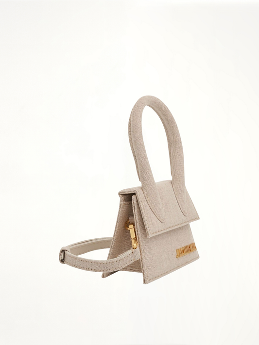 JACQUEMUS Le Chiquito Mini Leather Bag (Grey)