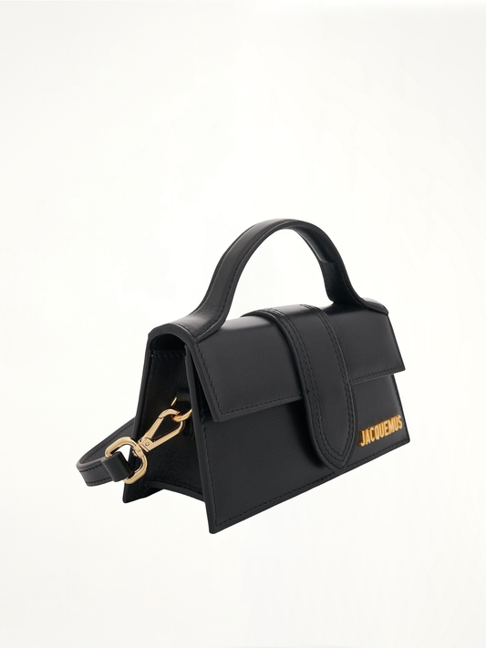 JACQUEMUS Le Bambino Mini Leather Bag (Black)