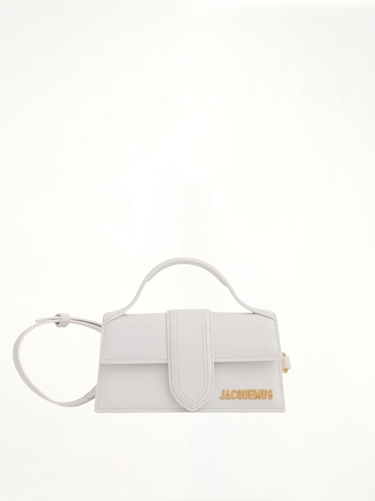 Image of Bags. Productname: JACQUEMUS Le Bambino Mini Leather Bag in WHITE colour by brand - JACQUEMUS