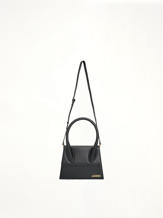 Image of Bags. Productname: JACQUEMUS Le Grand Chiquito Leather Bag in BLACK colour by brand - JACQUEMUS