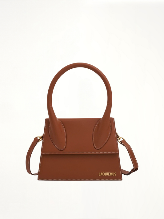 Image of Bags. Productname: JACQUEMUS Le Grand Chiquito Leather Bag in BROWN colour by brand - JACQUEMUS