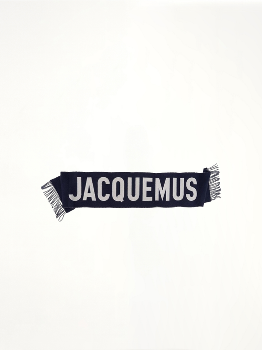 Image of Accessories. Productname: JACQUEMUS L'echarpe Jacquemus Scarf in NAVY colour by brand - JACQUEMUS