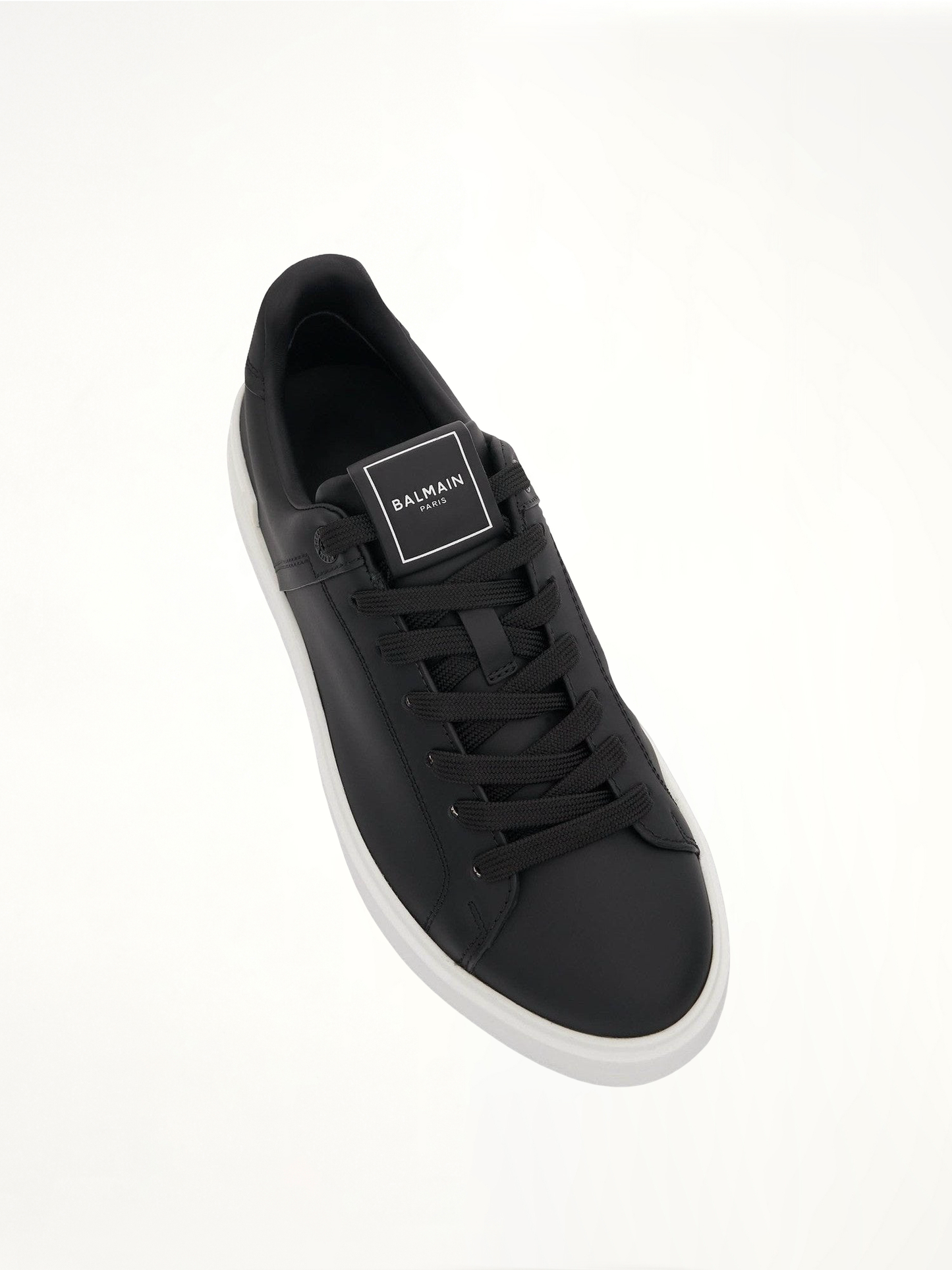 BALMAIN B-Court Calfskin Sneaker (Black)