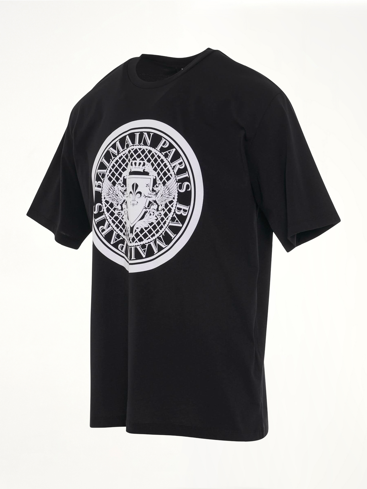 BALMAIN Coin Flock Straight Fit T-Shirt (Black)