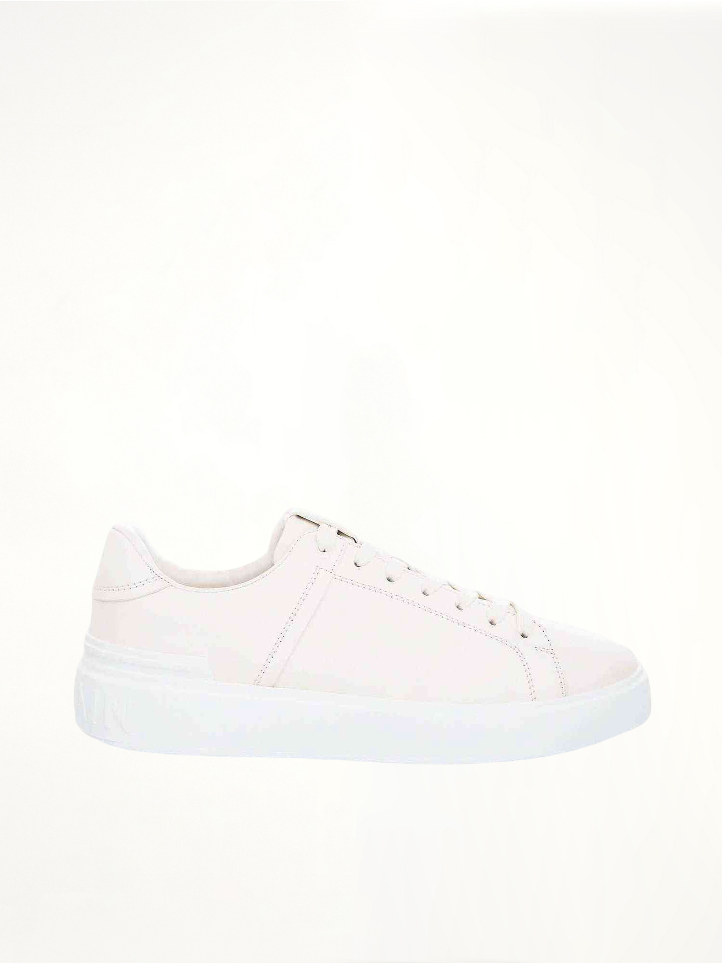 Image of Sneakers. Productname: BALMAIN B-Court Calfskin Sneaker in WHITE colour by brand - BALMAIN