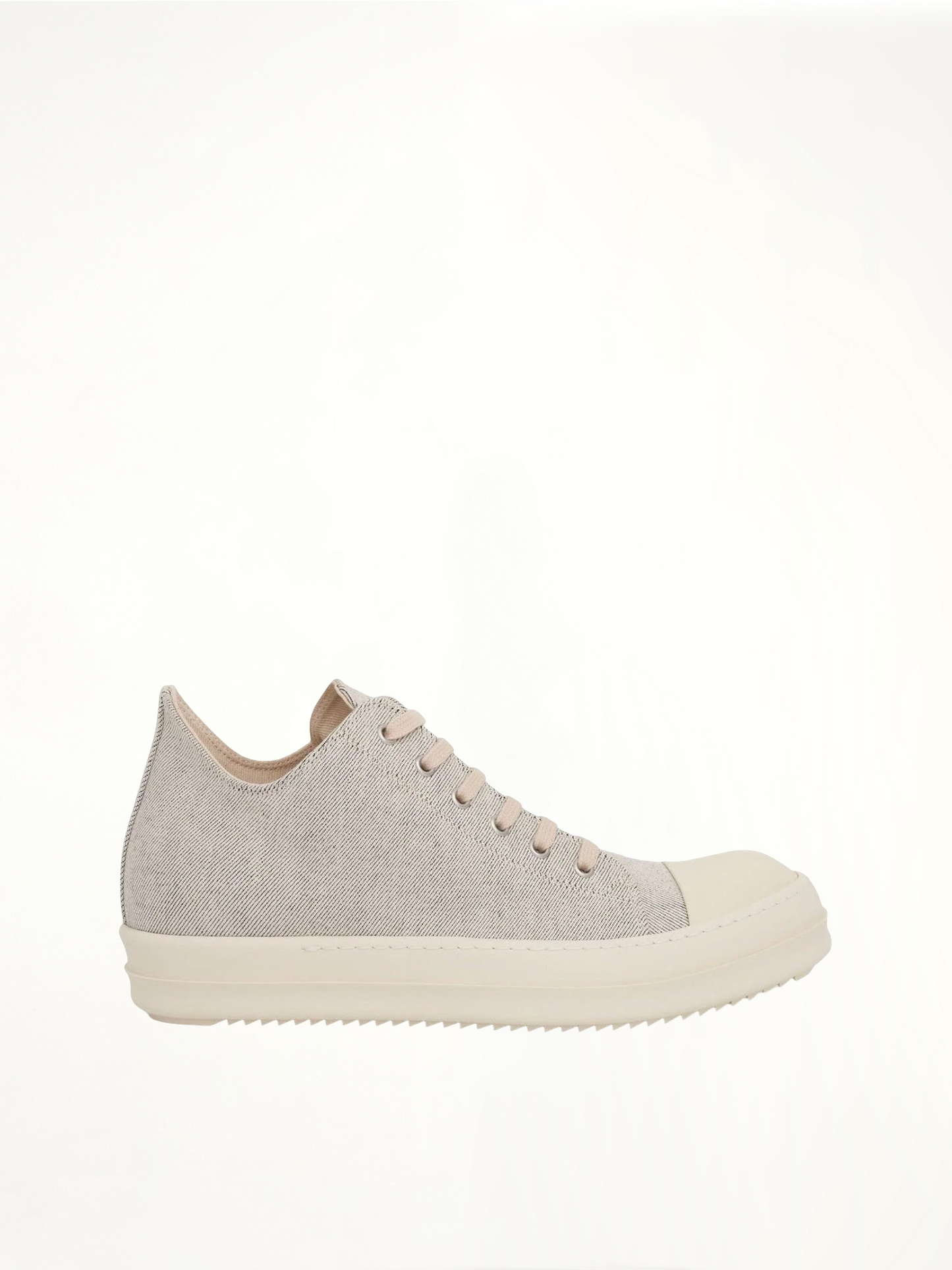 Image of Sneakers. Product name - DRKSHDW Low Denim Sneakers in Grey colour by brand - RICK OWENS DRKSHDW