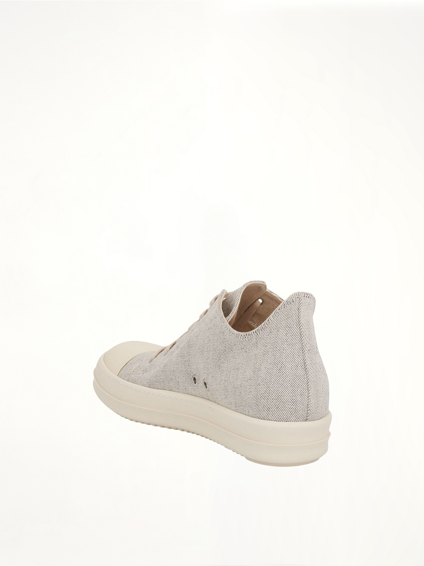 RICK OWENS DRKSHDW Low Denim Sneakers (Grey)