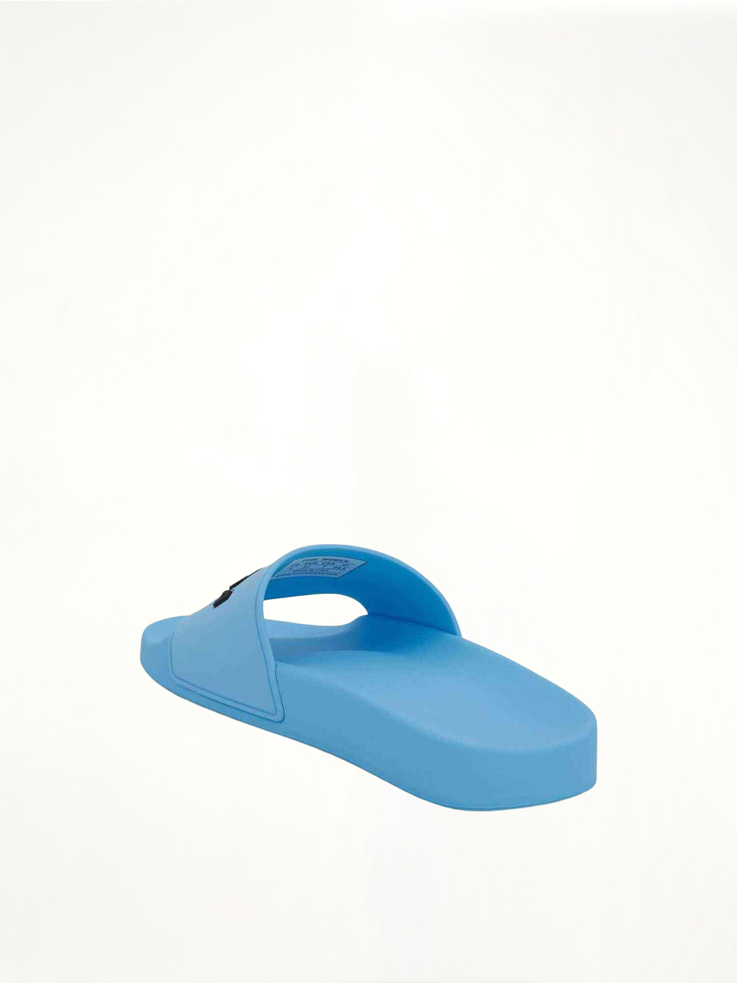 BALENCIAGA 3D Logo Pool Slide Sandal (Blue)