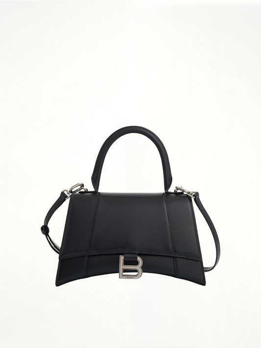 Image of Bags. Productname: BALENCIAGA Hourglass Small Handbag in Black colour by brand - BALENCIAGA