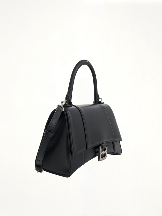 BALENCIAGA Hourglass Small Handbag (Black)