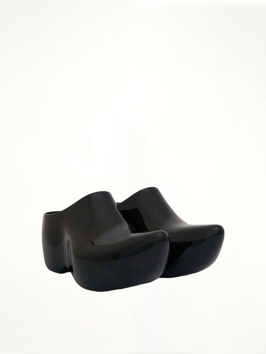 BALENCIAGA Technoclog Shinny Mule (Black)