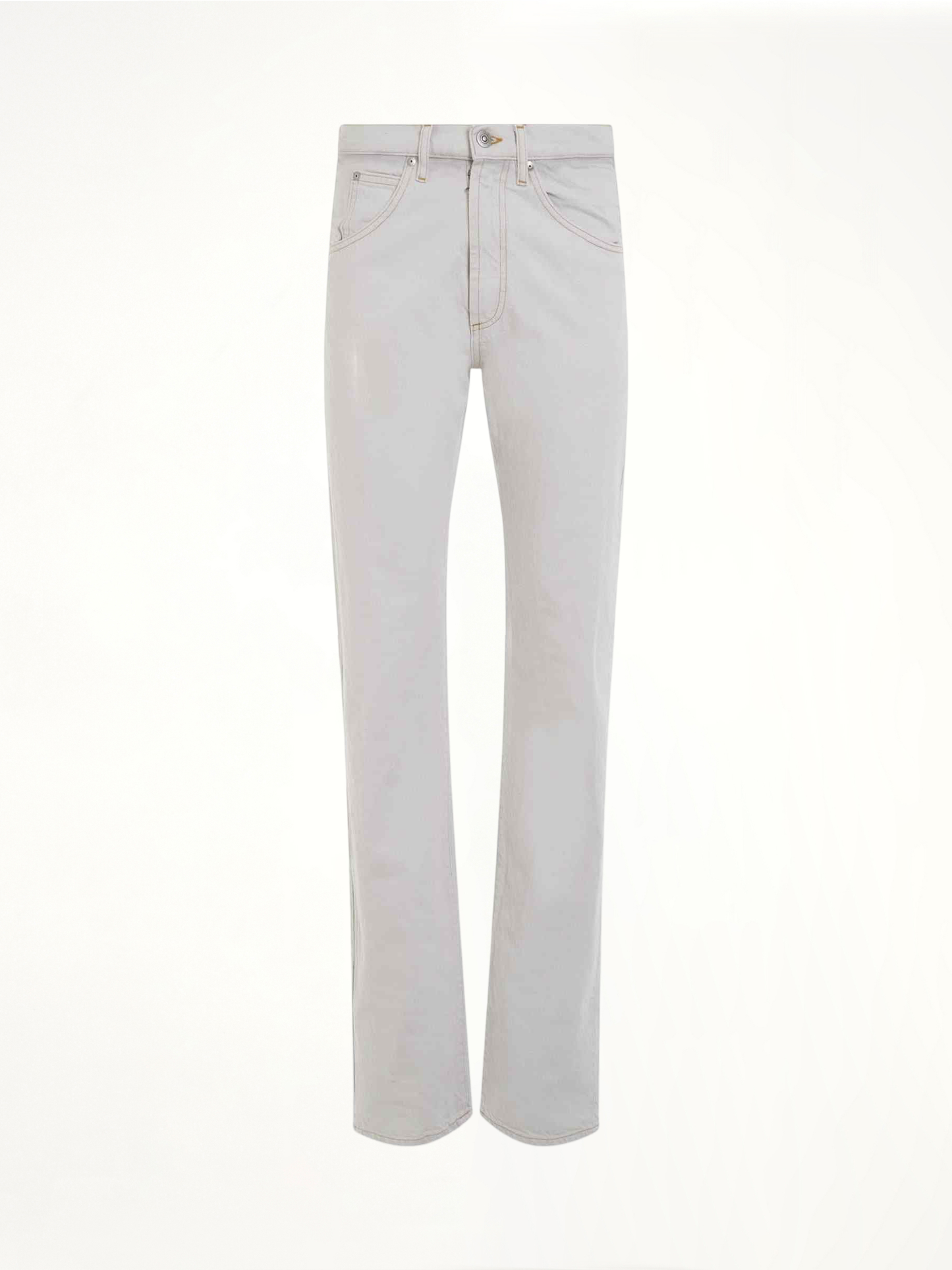 Image of a model wearing Denim. Productname: MAISON MARGIELA Memory of Jeans in BLUE colour by brand - MAISON MARGIELA