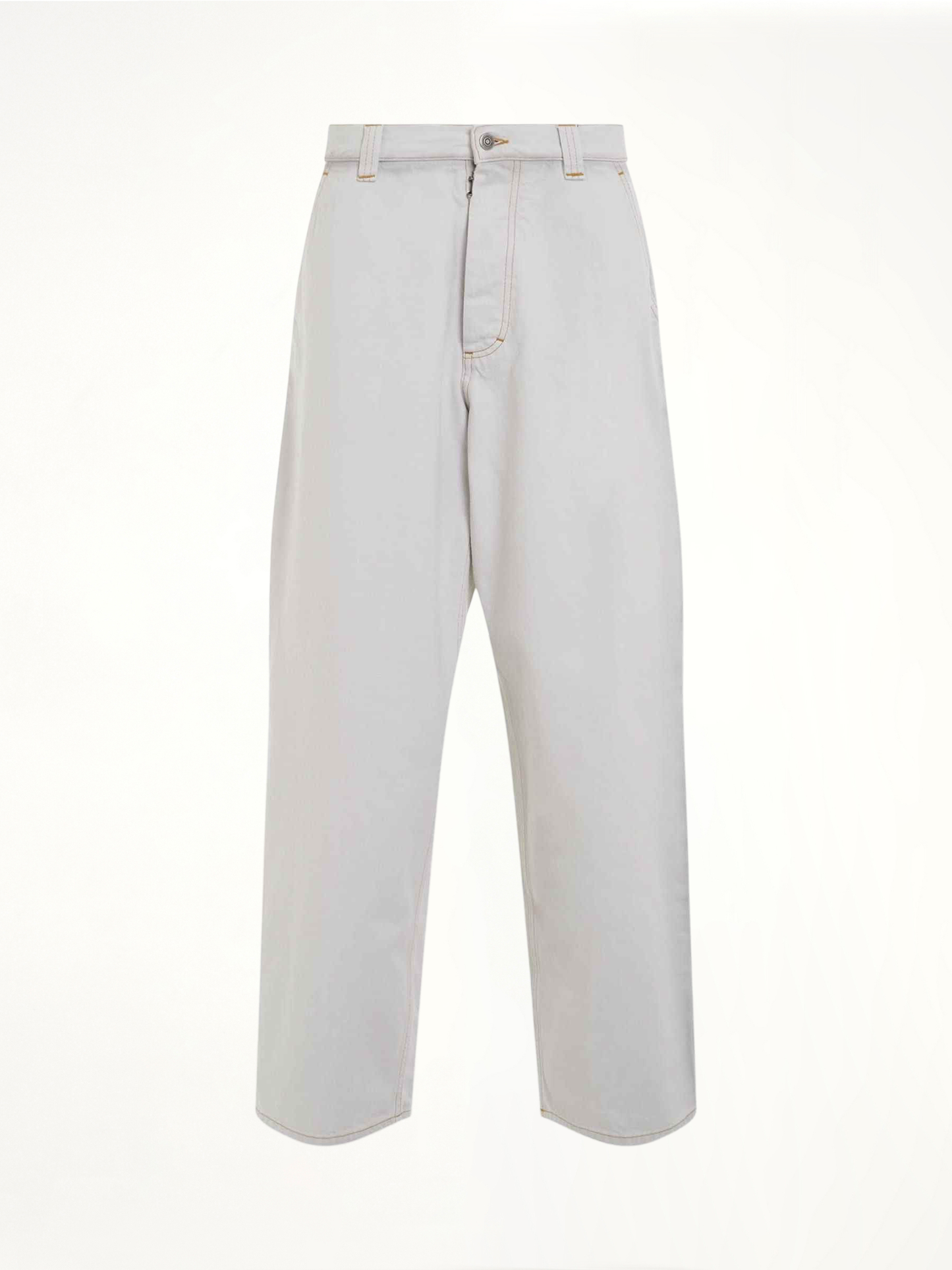 Image of a model wearing Denim. Productname: MAISON MARGIELA Utilitarian Jeans in BLUE colour by brand - MAISON MARGIELA