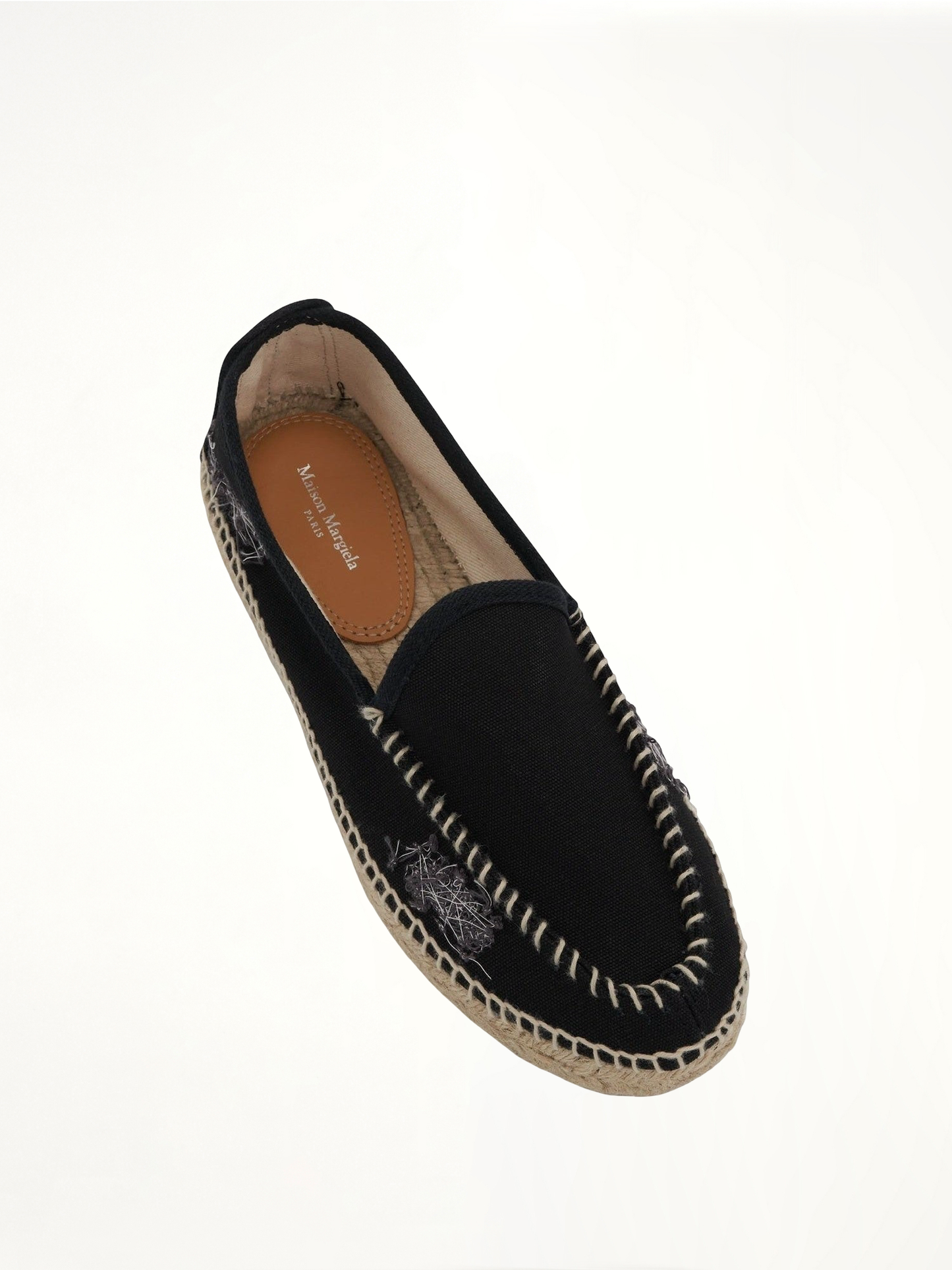 MAISON MARGIELA Embroidered Espadrilles (Black)