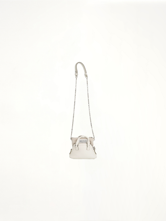 Image of Bags. Productname: MAISON MARGIELA Baby 5AC Crossbody Bag in WHITE colour by brand - MAISON MARGIELA