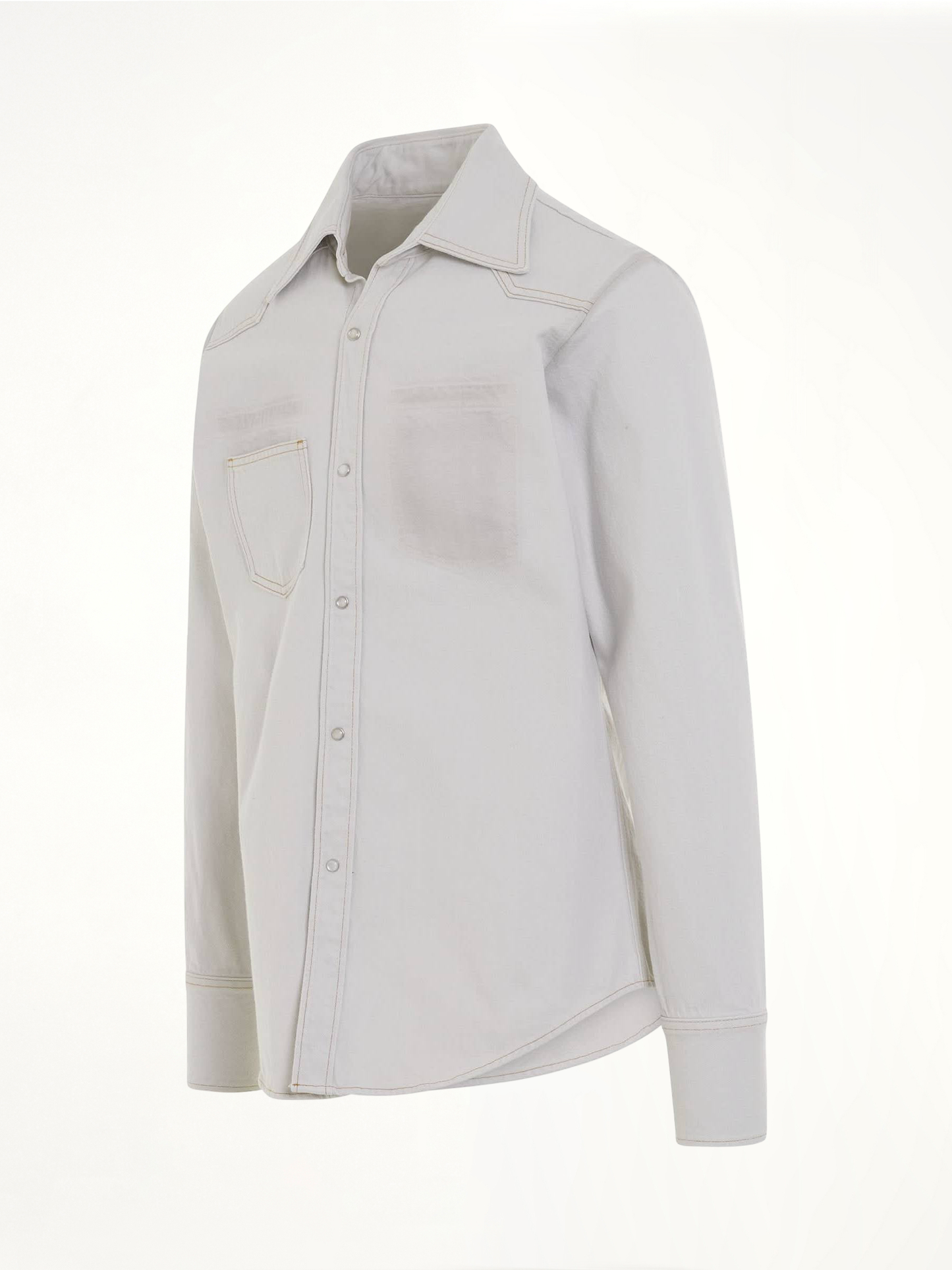 MAISON MARGIELA Chalk Selvedge Denim Shirt (Blue)