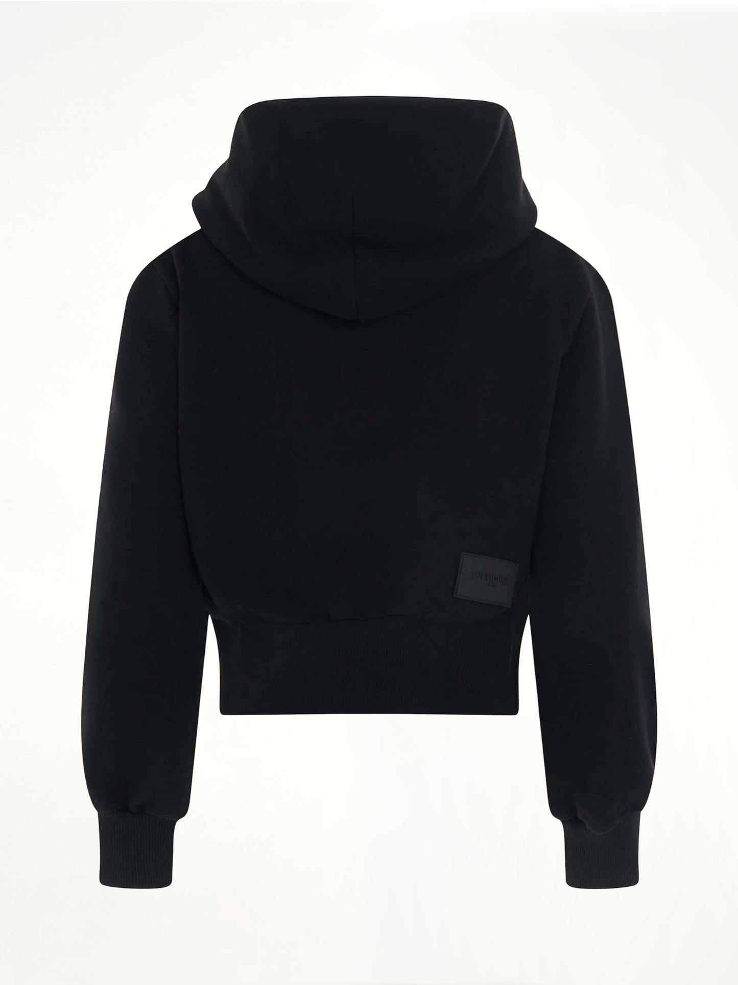 WE11DONE Lettering Symbol Crop Hoodie (Black)