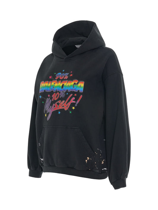 BALENCIAGA 90/10 Small Fit Hoodie (Black)